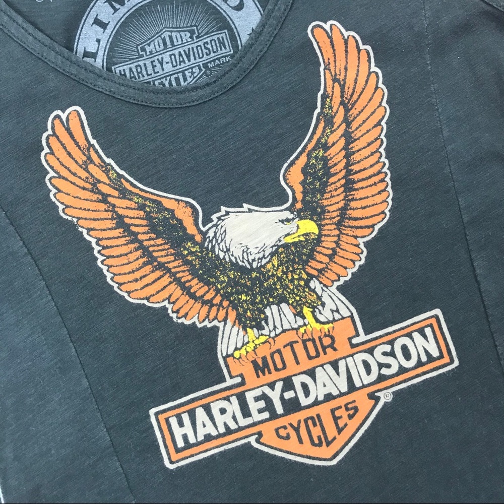 SOLD l Harley TRUNK Moment In Time Bleach Tank - Picture 10 of 13